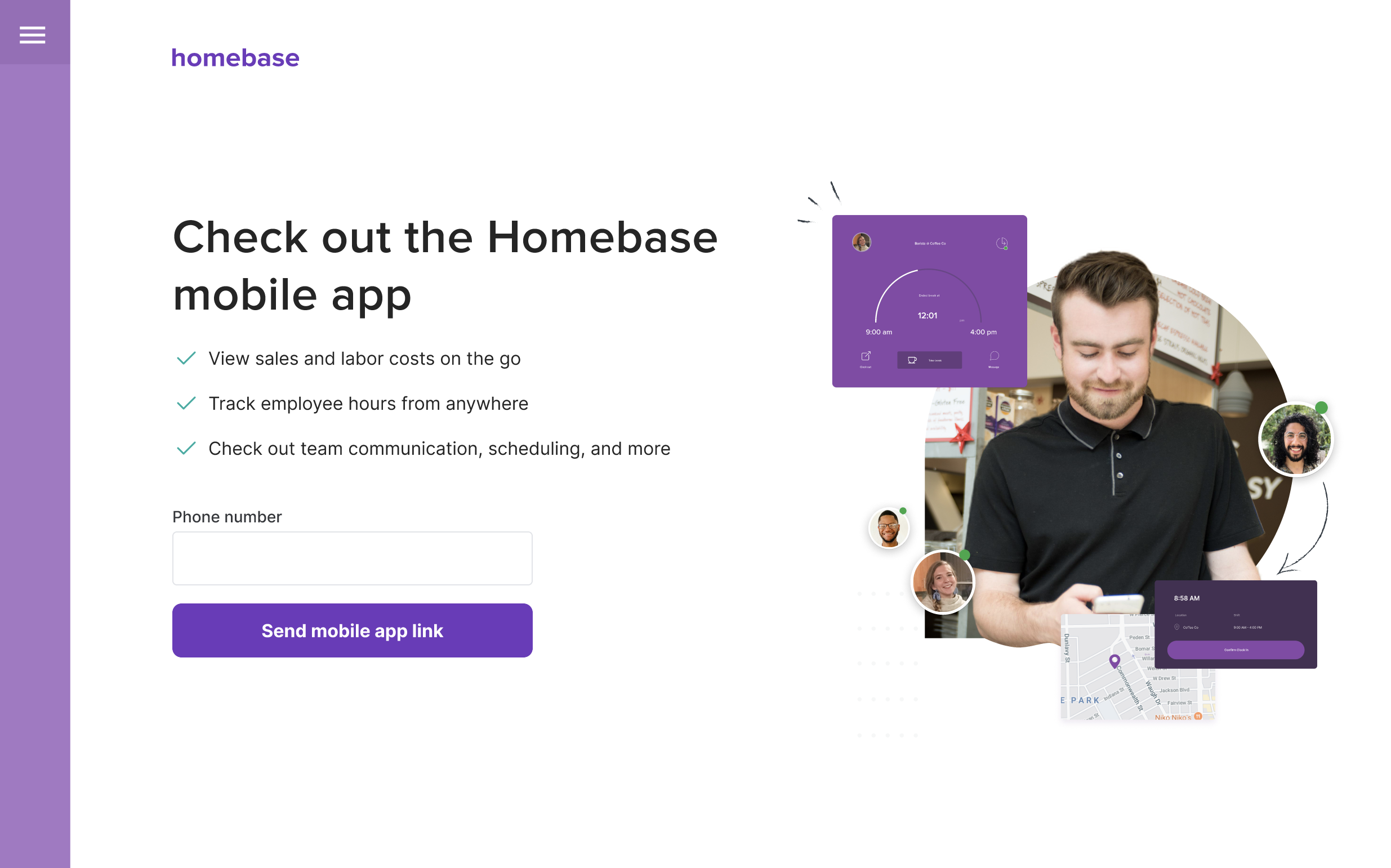 Clover POS Time Clock by Homebase App