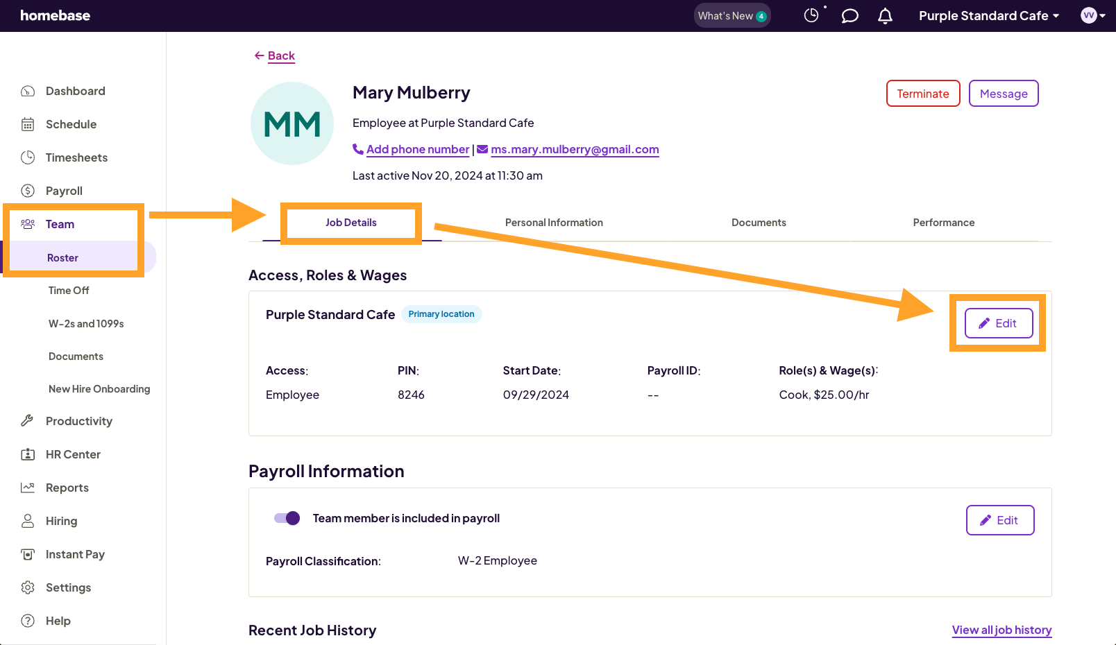 Adding an Employee to Payroll