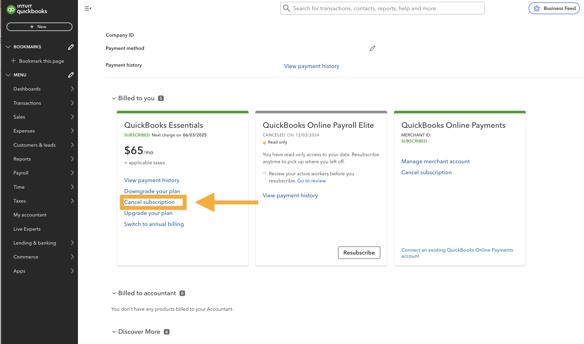 QuickBooks Online Payroll Termination Process