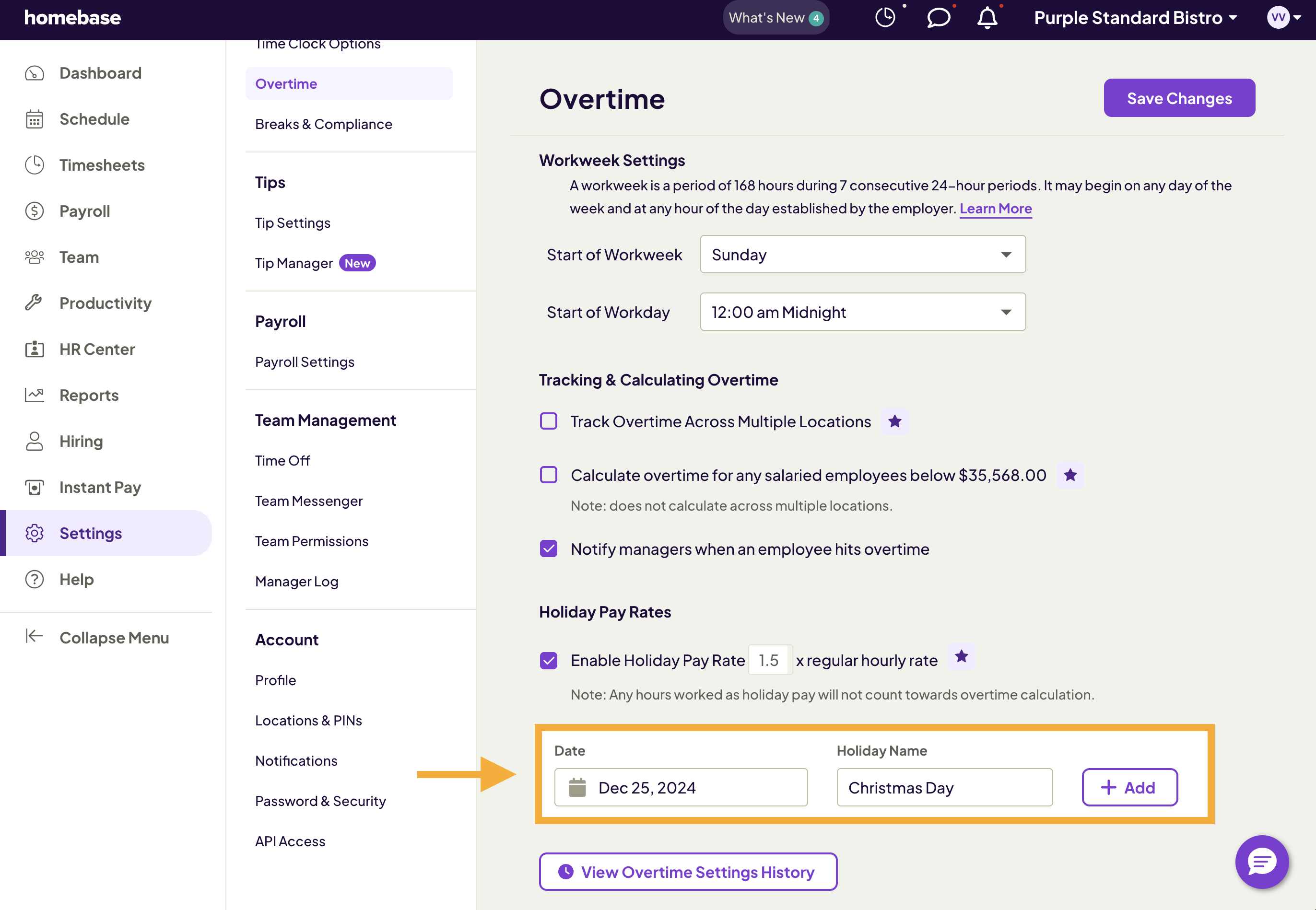 How To Set Up Holiday Pay Rates