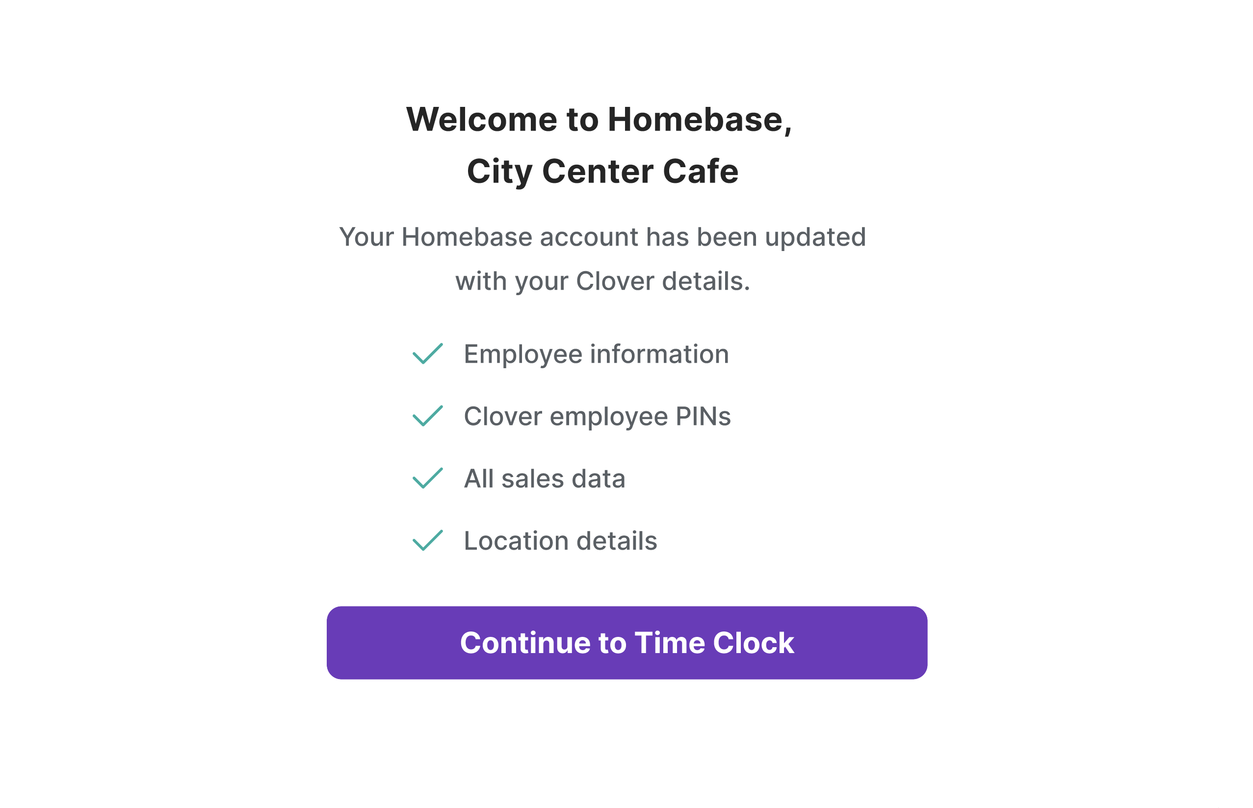 How to Set Up Clover with Homebase