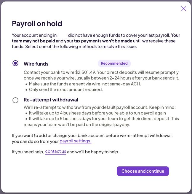 How to Resolve a Bank Error on Payroll