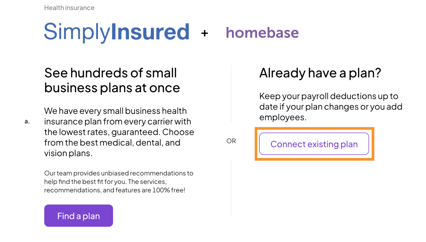 Insurance through Homebase with SimplyInsured