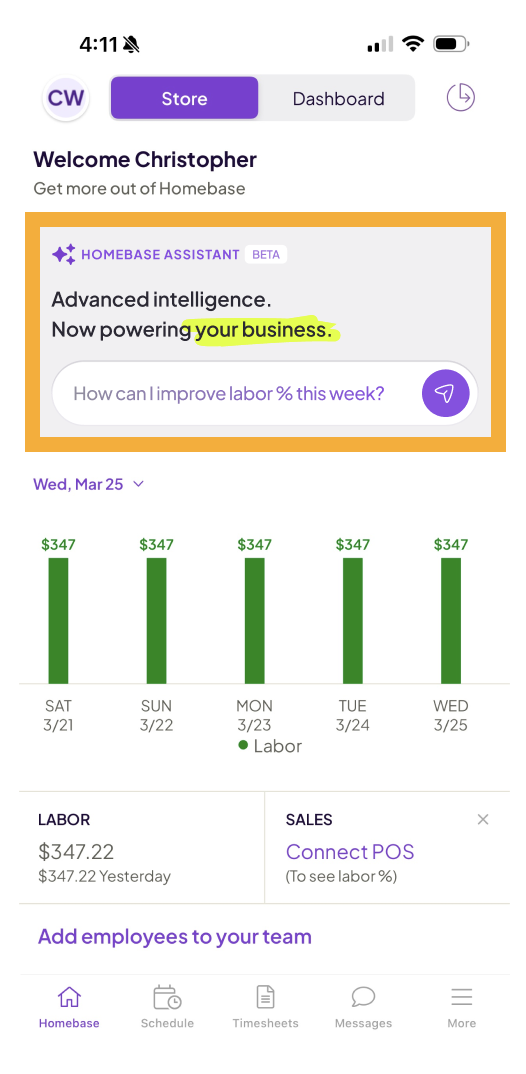 Introducing Homebase Assistant