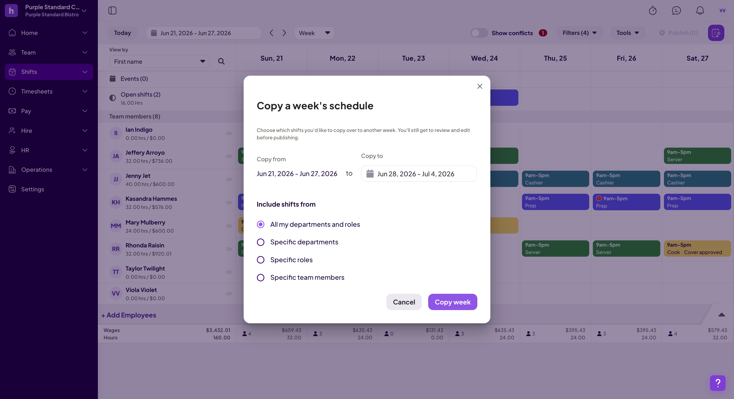 How to Create Templates & Copy Schedules