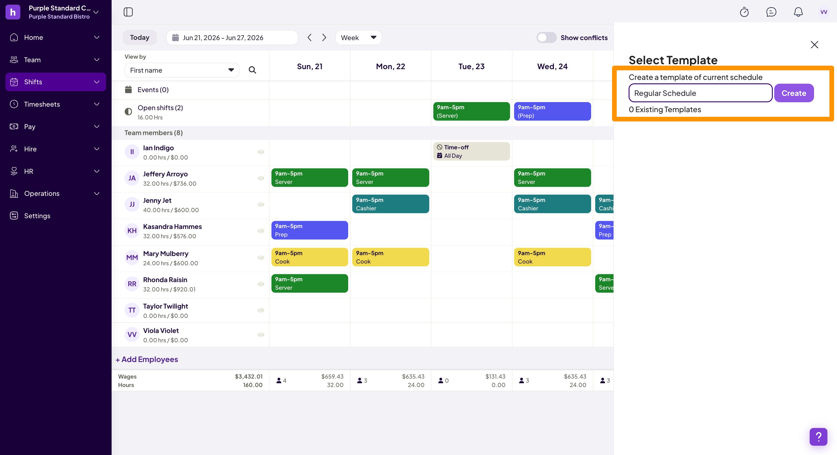 How to Create Templates & Copy Schedules