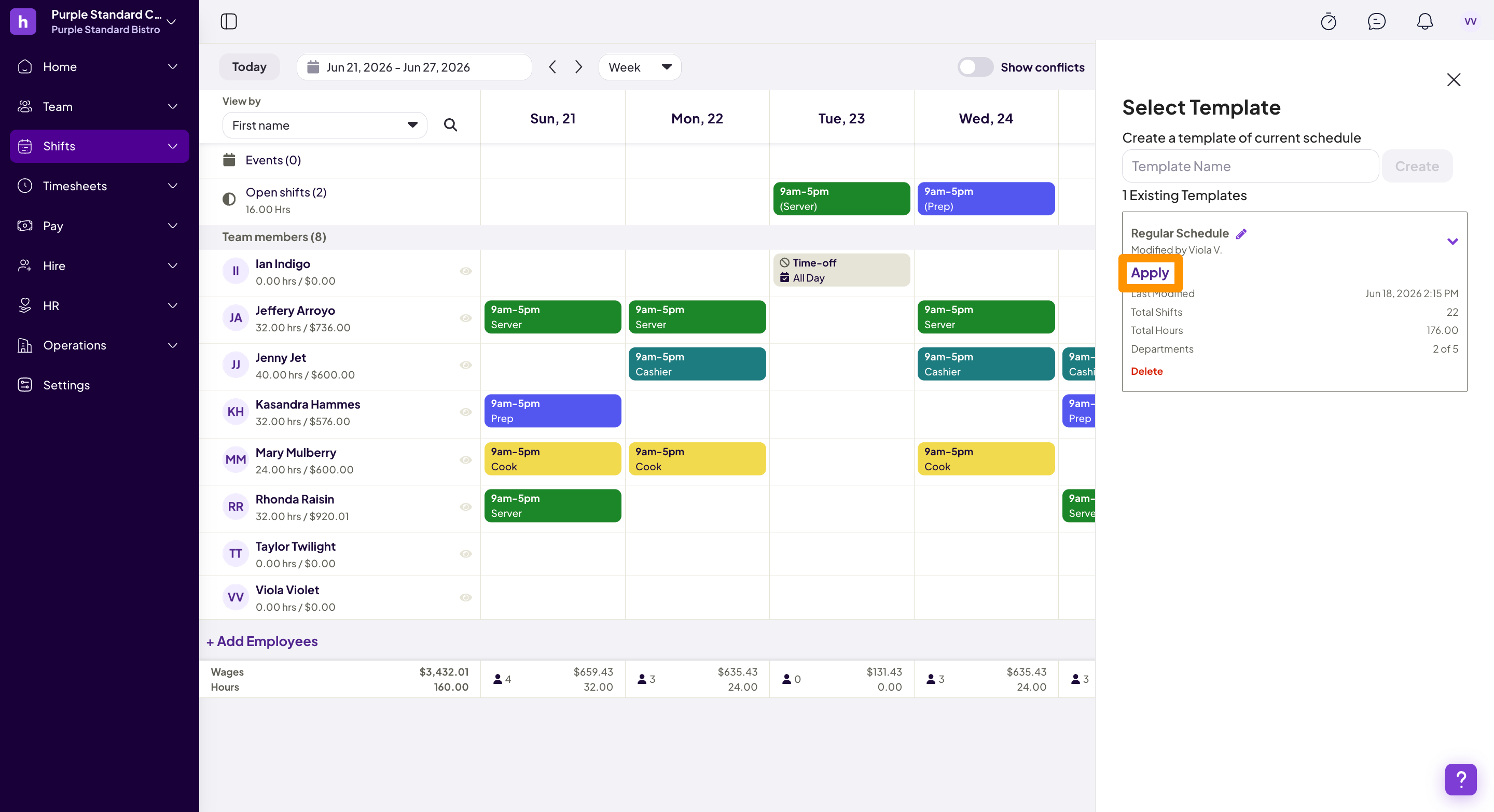 How to Create Templates & Copy Schedules