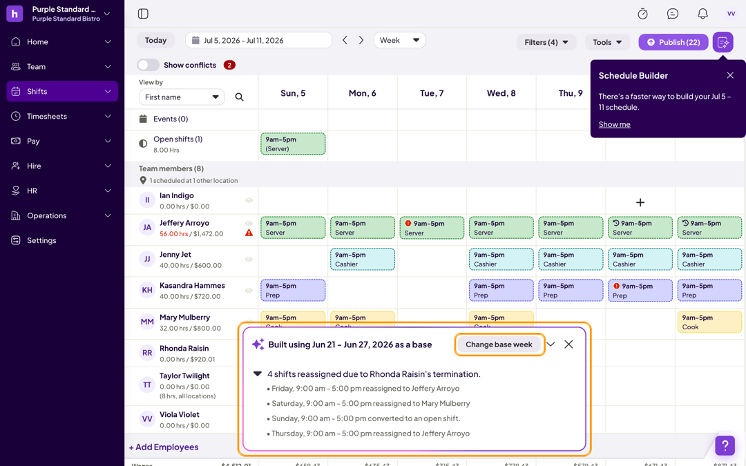 How to Automatically Create a Schedule