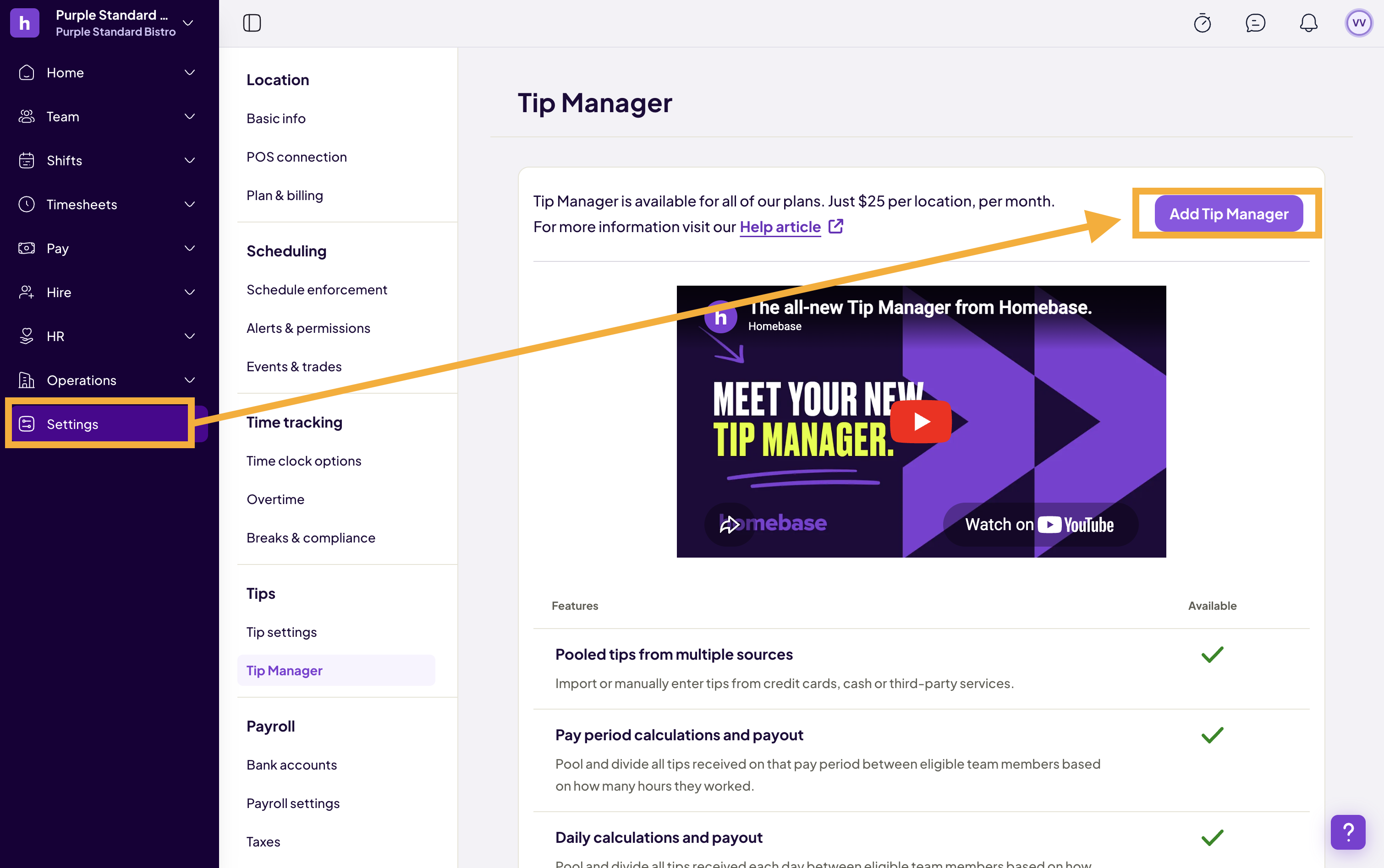 Tip Pooling - Setting Up a Tip Policy