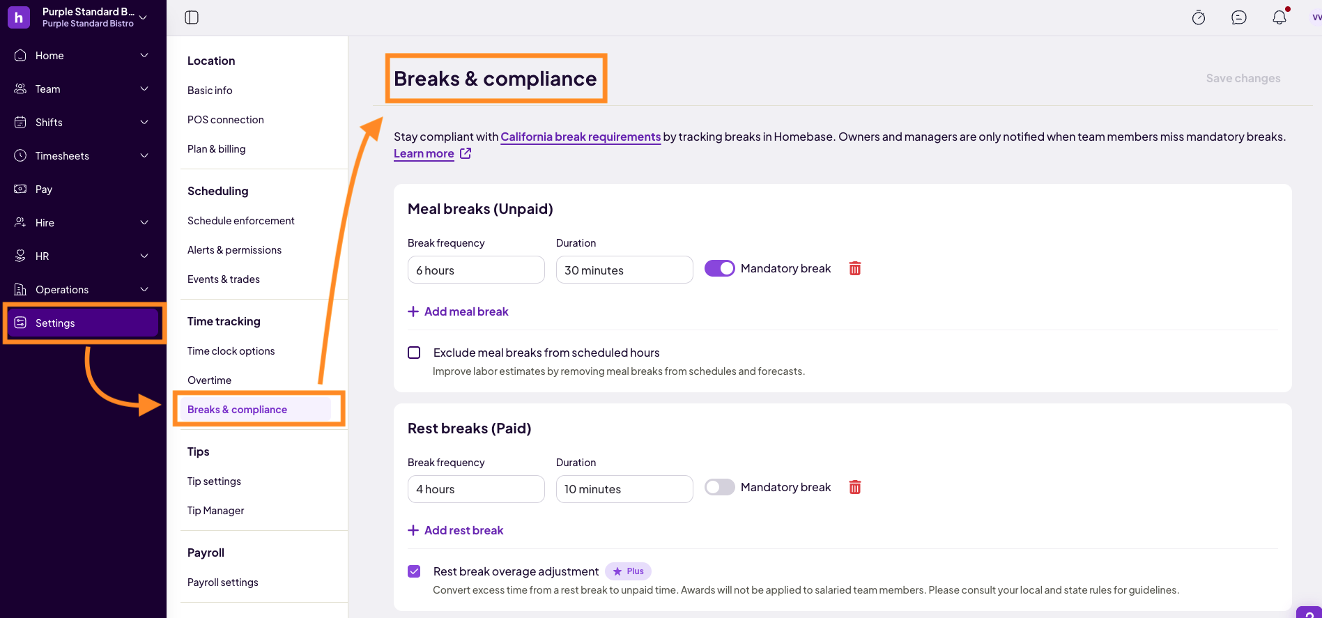 How to Set Up Break Waivers