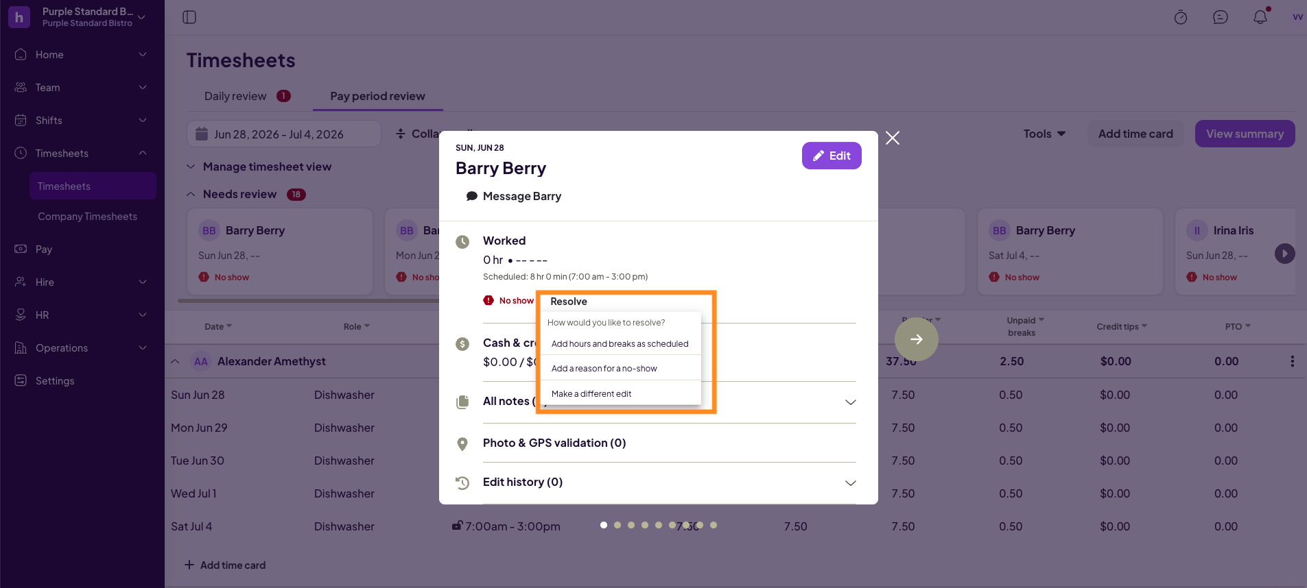 How to Review Time Cards