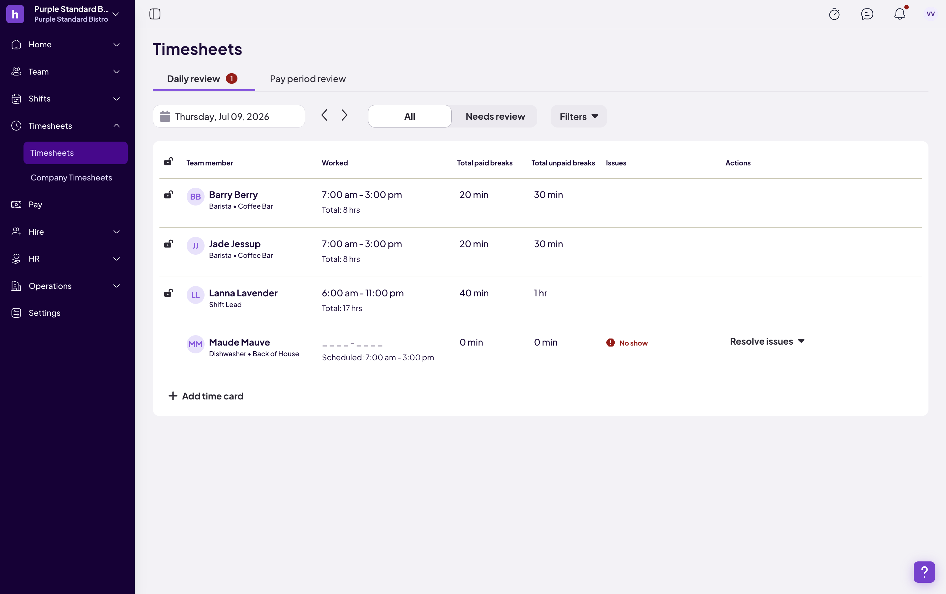Get to Know Timesheets